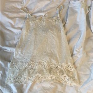 Lace American eagle tank top